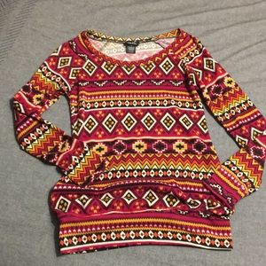 Rue21 Aztec Southwest Print Top